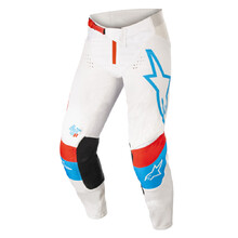 MX Trousers Alpinestars Techstar Quadro bílá/modrá neon/červená 2022