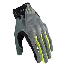 Men’s Motorcycle Gloves LS2 Dart 2 Grey H-V Yellow