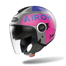 Motorcycle Helmet Airoh Helios Up Glossy Pink 2022