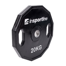 Rubber Coated Olympic Weight Plate inSPORTline Ruberton 20kg 50 mm