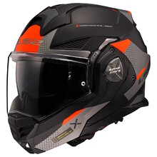 Flip-Up Motorcycle Helmet LS2 FF901 Advant X Oblivion Matte Black Titanium P/J