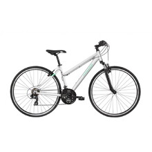 Women’s Cross Bike Kross Evado 1.0 28” – 2023 - White/Turquoise
