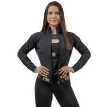 Women’s Full Zip Sweatshirt Nebbia INTENSE Warm-Up 833 - Black/Gold