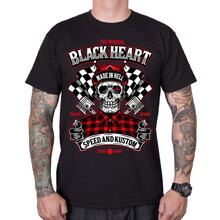 T-Shirt BLACK HEART Speed and Kustom - Black