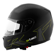 Motorcycle Helmet W-TEC V159 - Black Elementor Green