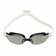 Swimming Goggles Aqua Sphere Michael Phelps XCeed Silver Titanium Mirrored - Black-White