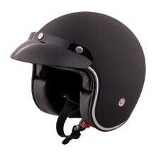 Motorcycle Helmet W-TEC YM-629SV with sun visor - Matte Black