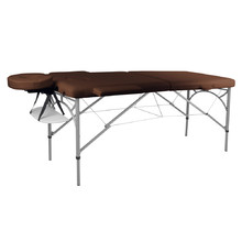 Massage Table inSPORTline Tamati 2-Piece Aluminium - Brown