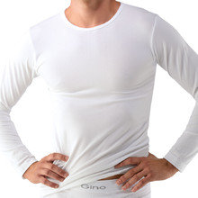 Men’s Long Sleeved T-Shirt EcoBamboo - White