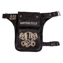 Motorcycle Thigh Bag W-TEC Black Heart Gentleman