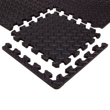 Puzzle mat inSPORTline Famkin (12 tiles, 18 edges) - Black
