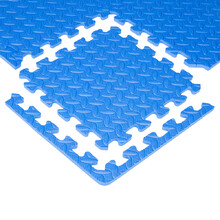 Puzzle mat inSPORTline Famkin (12 tiles, 18 edges) - Blue