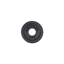 Cast Iron Olympic Weight Plate inSPORTline Castblack OL 2 kg 50 mm