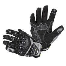 Motorcycle Gloves W-TEC Upgear - Black-Grey