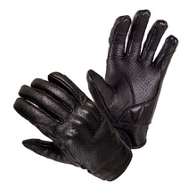 Summer Leather Motorcycle Gloves W-TEC Boldsum - Black