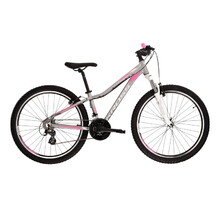 Women’s Mountain Bike Kross Lea 2.0 27.5” Gen 1 - Silver/Pink/White
