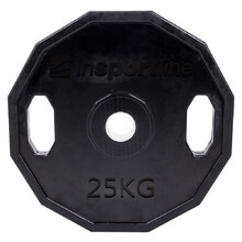 Rubber Coated Olympic Weight Plate inSPORTline Ruberton 25kg 50 mm