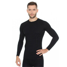 Men’s Long-Sleeved T-Shirt Brubeck Active Wool - Black