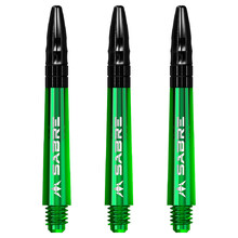 Dart Shafts Mission Sabre Green Tweenie – 3-Pack