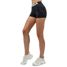 High-Waisted Workout Shorts Nebbia GLUTE PUMP 240 - Black