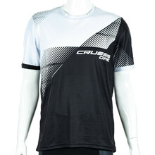 Men’s Short-Sleeved Sports T-Shirt CRUSSIS ONE - Black/White