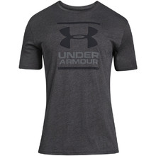 Men’s T-Shirt Under Armour GL Foundation SS T - Charcoal Medium Heather/Graphite/Black