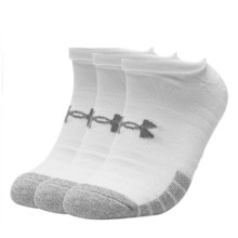 Unisex No-Show Socks Under Armour HeatGear Performance Tech – 3-Pack - White