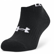 Unisex No-Show Socks Under Armour Core – 3-Pack - Black