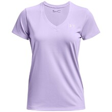 Women’s V-Neck T-Shirt Under Armour Tech SSV – Solid - Purple Tint