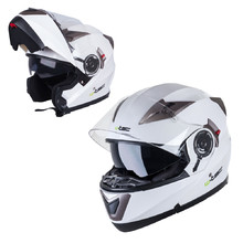 Motorcycle Helmet W-TEC YM-925 - White-Bronze