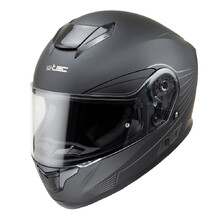 Motorcycle Helmet W-TEC Yorkroad Solid - Black Grey Matt
