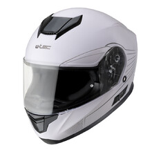 Motorcycle Helmet W-TEC Yorkroad Solid - White Grey Glossy