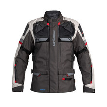Touring Motorcycle Jacket W-TEC Excellenta - Thunderstorm Gray