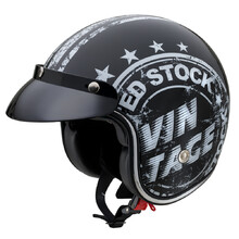 Motorcycle Helmet W-TEC Café Racer - Vintage Stock