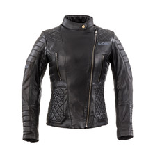 Women’s Leather Motorcycle Jacket W-TEC Corallia - Black