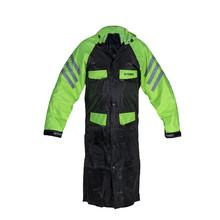 Motorcycle Raincoat W-TEC Quilda - Black-Fluo Yellow
