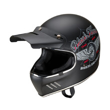 Motorcycle Helmet W-TEC Black Heart Retron - Angerwheel Silver
