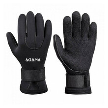 Neoprene Gloves Agama Classic Superstretch 3 mm w/ Strap - Black