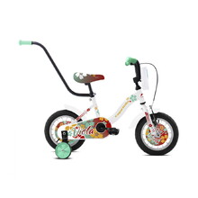 Children’s Bike Capriolo Viola 12” 6.0 - White-Red-Turquoise