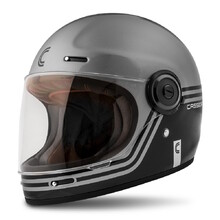 Motorcycle Helmet Cassida Fibre Super Hooligan Black/Metallic Gray