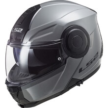 Flip-Up Motorcycle Helmet LS2 FF902 Scope Nardo Grey