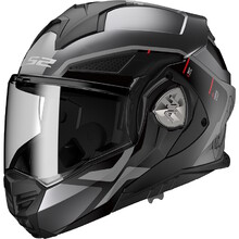 Flip-Up Motorcycle Helmet LS2 FF901 Advant X Metryk Matte Titanium P/J
