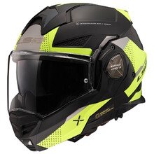 Flip-Up Motorcycle Helmet LS2 FF901 Advant X Oblivion Matte Black H-V P/J