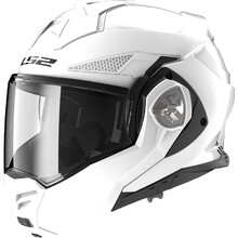 Flip-Up Motorcycle Helmet LS2 FF901 Advant X Solid White P/J