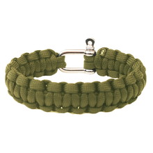 Bracelet Highlander Paracord – Metal Buckle - Olive Green