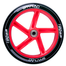 230x33mm Front Wheel Spartan for Scooter Jumbo 2 - Black-Red