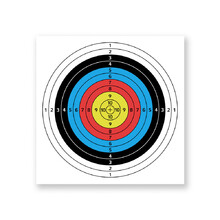 Paper Archery Target inSPORTline Darber 40 x 40 cm – 10 Pcs.