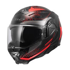 Flip-Up Motorcycle Helmet LS2 FF910 Advant II Astral Red P/J