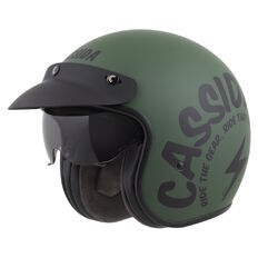 Motorcycle Helmet Cassida Oxygen Gear 2.0 Matte Green/Black 2025