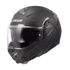 Flip-Up Motorcycle Helmet LS2 FF910 Advant II Solid Matte Black P/J